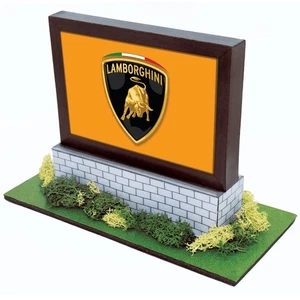 Real Racing Models Roadside Billboard "Lamborghini" 1/32 scale slot car building - Picture 1 of 5