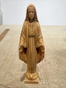 Vintage Plastic Mary Statue Religious Figurine, 5” Tall - Picture 1 of 8