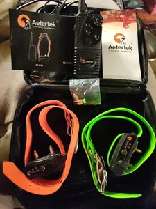 Aetertek AT-216 2 Dog Shock Training Collars & Remote Waterproof - Picture 1 of 8