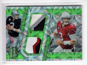 2016 Panini Spectra Carson Palmer #19 Green Scope Prizm Dual GU Patch /15 SSP - Picture 1 of 2