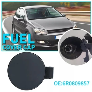 6R0809857 Fuel Tank Door Lid Cover Cap Compatible with VW Polo 2011-2019 Black - Picture 1 of 7