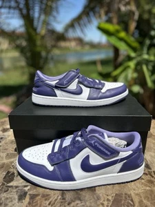 Size 13 Nike Air Jordan 1 Low Flyease Sky J Purple Court White DM1206-515 Men’s - Picture 1 of 6