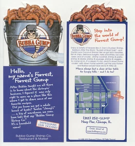 Bubba Gump Chicago Rack Card Advertising Flyer Closed Location - Picture 1 of 1