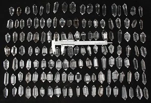 7.39lb 137Pcs Natural Clear Quartz Crystal Double Terminated Wand Points Healing - Imagen 1 de 12