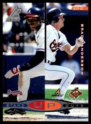 1998 Pinnacle Inside Stand Up Guys BERNIE WILLIAMS BRADY ANDERSON - Image 1 of 2