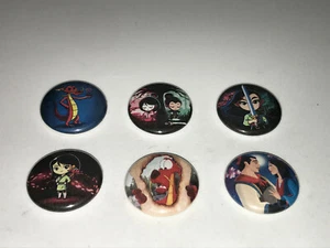 1" SET 6 DISNEY MULAN MUSHU ANSTECKNADEL BUTTON PINS PINBACK [P98] - Bild 1 von 2