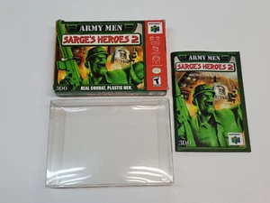 Army Men Sarge's Heroes 2 originale N64 Nintendo 64 scatola e solo manuale *strappo/usura - Foto 1 di 24