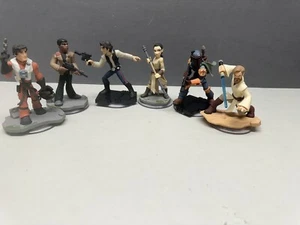 DISNEY INFINITY 3.0 STAR WARS LOT OF 6 FIGURES HAN SOLO  Rae  Boba Fett - Picture 1 of 12