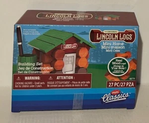 Lincoln Logs Mini HOme 27 PC Building set NEW! Mini Classics - Picture 1 of 2