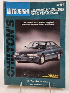 Chilton's Mitsubishi 50450 Repair Manual Galant Mirage Diamante 1990-00 TPB - Picture 1 of 8