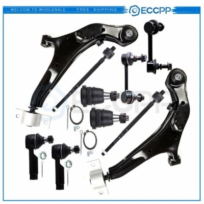 10pcs For Infiniti I30 & I35 Front Ball Joints Tie Rods Sway Bars Control Arms - Image 1 of 4