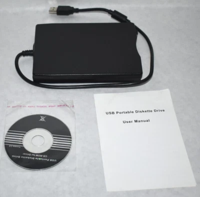 USB Portable Diskette Drive #N533 w/ CD-ROM for Driver & Manual (G-3) - Image 1 of 4