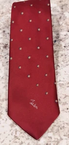 John Weitz Red Silk Blend Tie - Picture 1 of 5