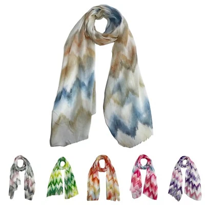 MARKENLOS 20% Seide Damen Schal offen Halstuch Kopftuch Stola Tuch Sommer 2024 2338