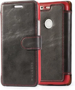 Google Pixel Case Phone Flip Leather Wallet Card Slot Shock-Absorbent Black G001 - Picture 1 of 4