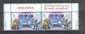 Moldova 2024 Christmas New Year Winter Traditions 2x 1v**MNH Top of Sheet - Picture 1 of 1