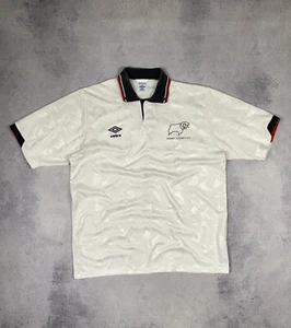 Camiseta deportiva de fútbol local vintage de DERBY COUNTY UMBRO para hombre talla L - Imagen 1 de 13