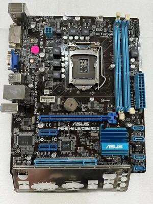 Placa madre ASUS P8H61-M LE CSM R2.0 CON escudo de E/S; probada y funcionando Foto 1 de 4