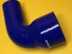 Raceworks SHE-090-200225BE 90 grados 2.0-2.25" 51-57 codo reductor azul silicona - Imagen 1 de 2