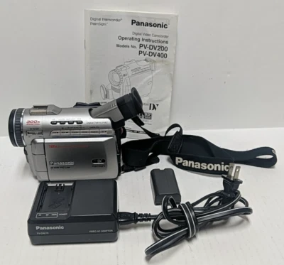 Panasonic PV-DV400D MiniDv Camcorder PARTS/REPAIR - Image 1 of 4
