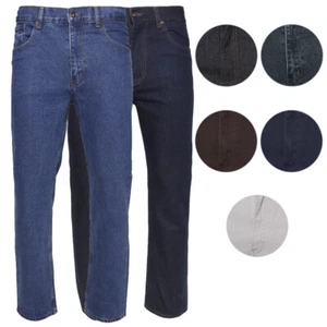 Pantaloni jeans denim da uomo premium cotone gamba dritta stile regolare CA999 - Foto 1 di 50