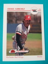 1991 Line Drive AAA #465 Israel Sanchez - Rochester Red Wings 