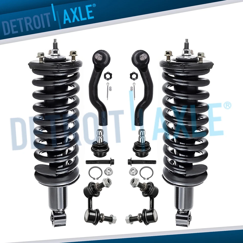 4WD Front Struts Sway Bars Tie Rods Ball Joints for 2005 - 2019 Nissan Frontier - Image 1 of 4