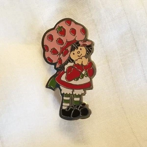 1980 Strawberry Shortcake Lapel Pin Enamel - Picture 1 of 3