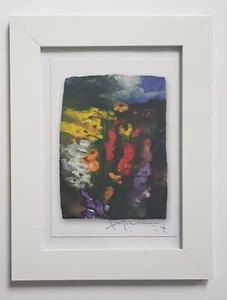 KLAUS FUßMANN - Handsignierte & gerahmte Offset-Karte "Garten in Gelting, 2020" - Bild 1 von 4