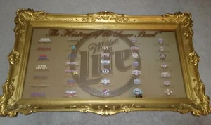 Miller Lite The History Of The Superbowl Mirror - Picture 1 of 12