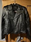 Z1R Women's Forge Leather Motorcycle Leather Riding Jacket Size XS