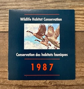 WTDstamps - 1987 CANADA **** Wildlife Habitat Conservation Duck Stamp - Picture 1 of 2