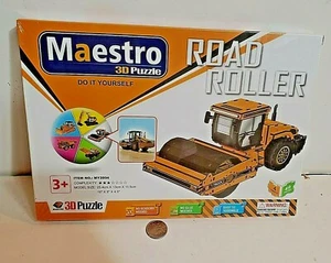 Maestro Road Roller Bau LKW 3D Puzzle MY2004 kein Kleber nötig MISP - Bild 1 von 9