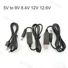 Power Boost Cable Adapter USB type a male 9V 8.4V 12V 12.6V Step UP Module B21