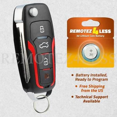 For 2003 2004 2005 Ford Thunderbird Remote Flip Key Fob 80 Bit Foto 1 de 4