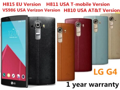 LG G4 VS986 H810 H815 32GB  16.0MP 4G LTE Unlocked Android Smartphone  - Image 1 of 4