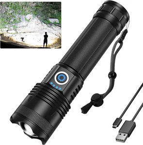 Rechargeable Flashlights High Lumens Flash Light, 900000 Lumens Super Bright Led - Picture 1 of 12