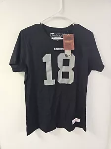 Randy Moss 2005 Mitchell & Ness Oakland Raiders Damen-T-Shirt Name & Nummer neu mit Etikett - Bild 1 von 8