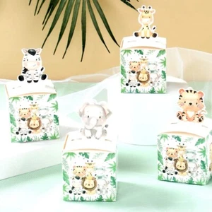 Safari Dolce Animali Mini-Geschenkbox Scatola DIY Compleanno Party - 11 Pezzo - Bild 1 von 3