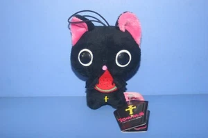 The Gothic World of Nyanpire schwarze Katze Wassermelone Maskottchen Plüsch Puppe 11 cm #2 - Bild 1 von 7