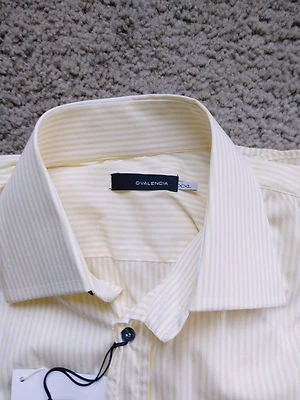 DVALENCIA Men designer Long Sleeve Shirt-XXL-Slim Fit -Double Butt.Spread Collar - Image 1 of 4