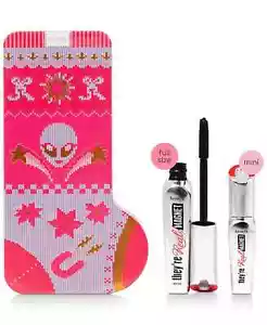 Benefit Lashes All The Way THEY'RE REAL ! MAGNET Holiday Tin Set $42 Value - Picture 1 of 7