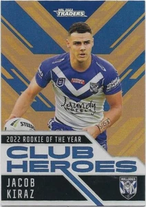 2023 Nrl Traders Club Heroes Bronze (CHB06) Jacob KIRAZ Bulldogs 106/125 - Picture 1 of 2