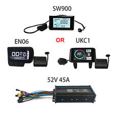 E-Bike 36V 48V 52V 1000W-1800W 45A Sine Wave Controller EN06/SW900/UKC1 Display