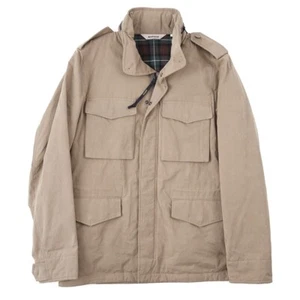 Aspesi 'Minifield' Insulated Tan Cotton and Nylon Field Jacket with Hood L New - Picture 1 of 11