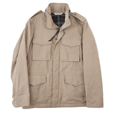 Aspesi 'Minifield' Insulated Tan Cotton and Nylon Field Jacket with Hood L New - Image 1 of 4