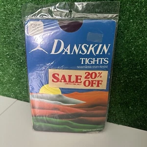 Medias de Baile Danskin Años 80 De Colección Talla A NUEVAS en Paquete Costuras Resistentes a Correr Vino - Imagen 1 de 12