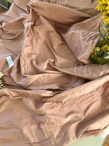 DESIGNER QUALITY IRIDESCENT SILK DUPIONI SLUBBY, HAND WOVEN - CANYON EARTH!!! - Picture 1 of 8