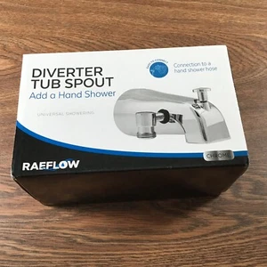 Tub Spout Diverter Chrome Raeflow Model P7812 EZ Add/Connect to Hand Shower Hose - Picture 1 of 16