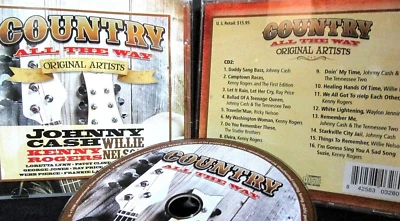 COUNTRY MUSIC 2 ,ORIGINAL ARTIST CD,Johnny Cash, Kenny Rogers, Waylon Jennings - Image 1 of 4